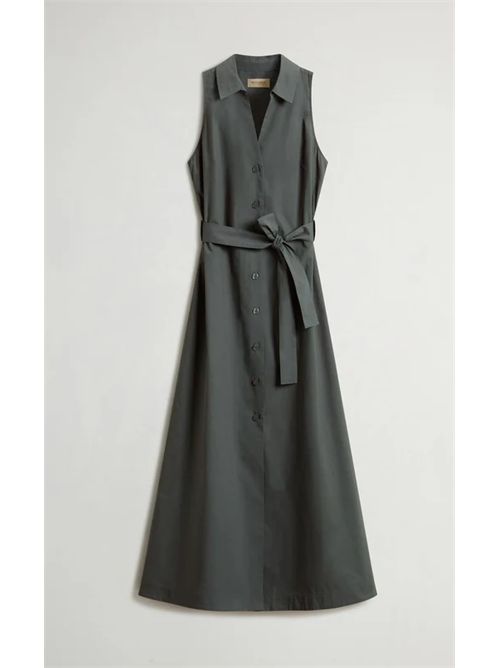 COTTON POPLIN SHIRT DRESS WOOLRICH | CFWWDR2022FRUT39446668 FOREST VEIL